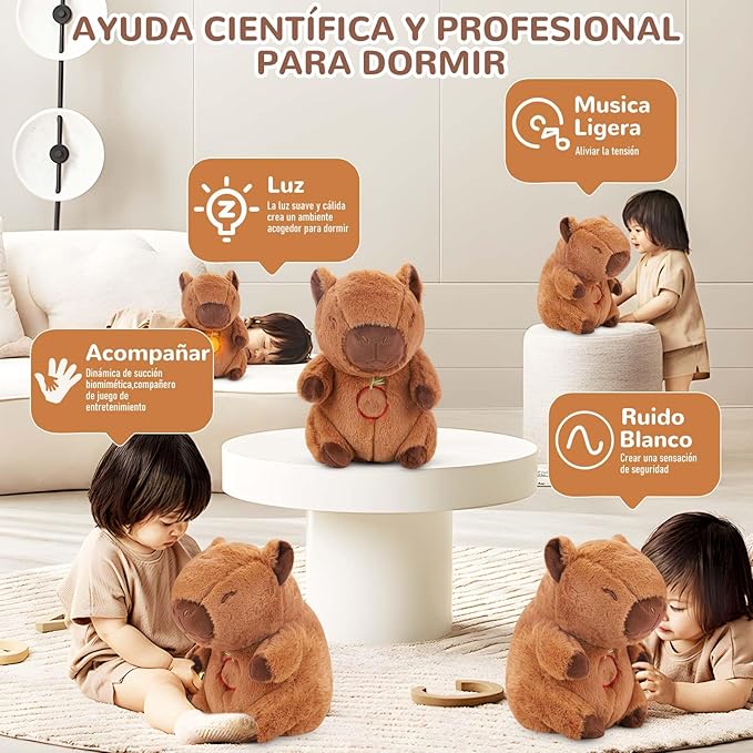 CalmCapy Plush™ - Exclusivo Peluche Capibara Dormilon Que Respira [SOLO HOY HASTA 23:59PM]